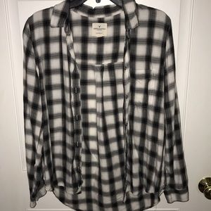 American Eagle Plaid button up